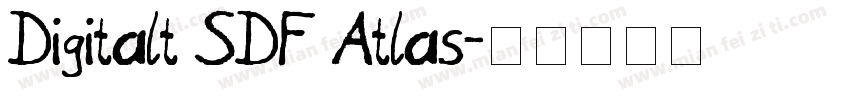 Digitalt SDF Atlas字体转换